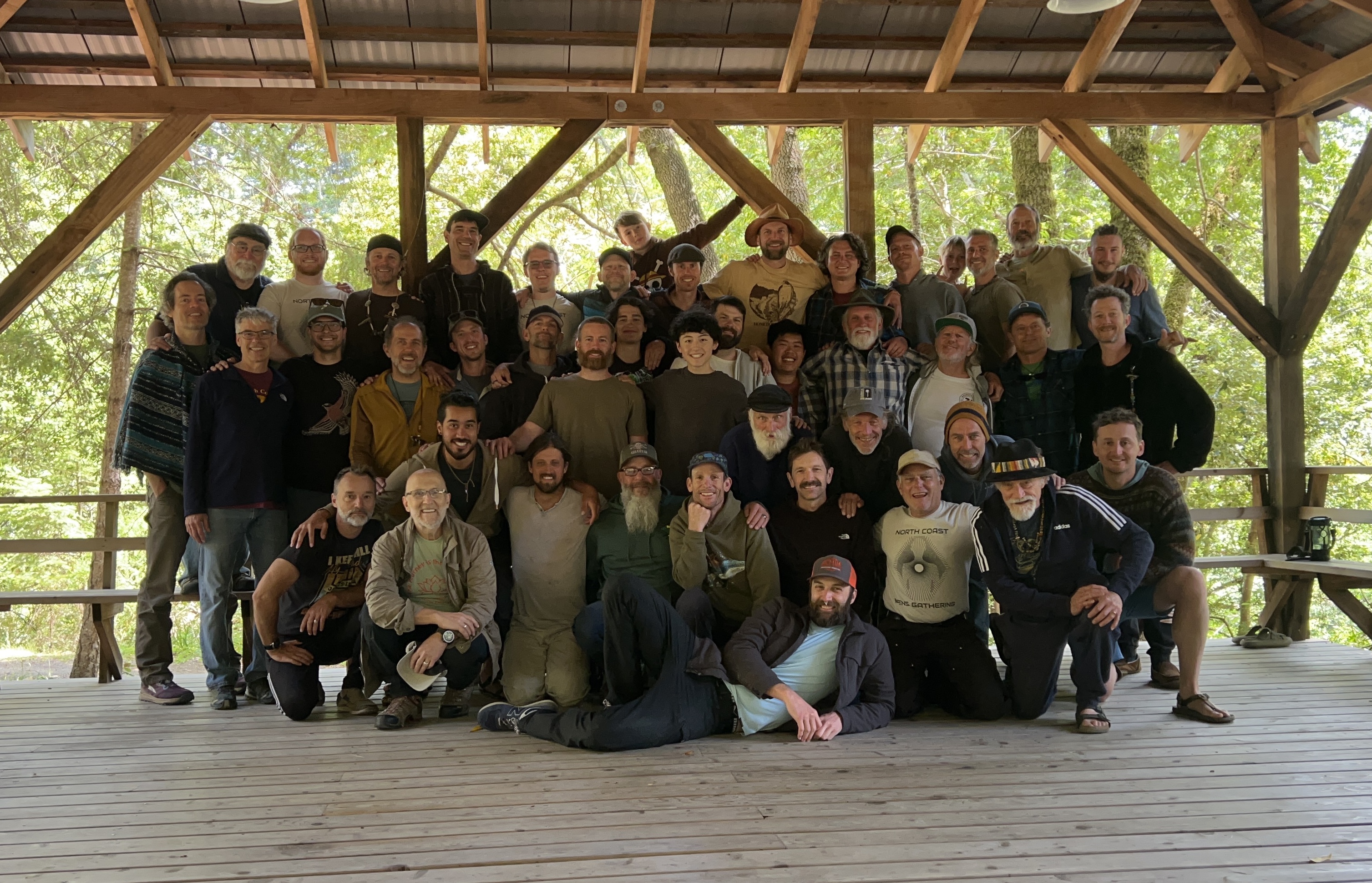 Group photo at the North Coast Men's Gathering